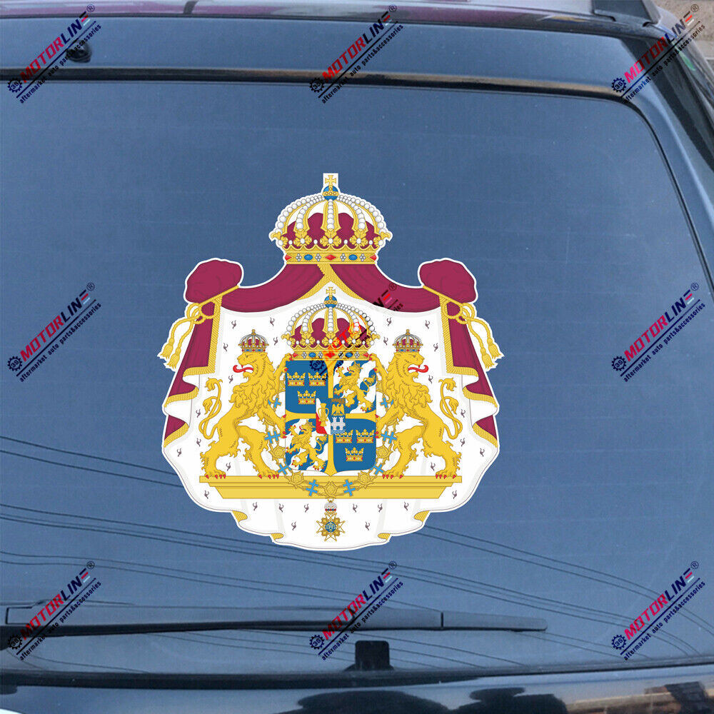 Coat of Arms of Sweden Swedish Decal Sticker Car Vinyl Reflective Glossy