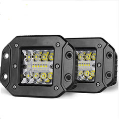 2PCS 48W Flush Mount LED Light Pods Upgraded Spot Flood Combo Beam LED Work Light Backup Light Reverse Light  for lada niva Lamp