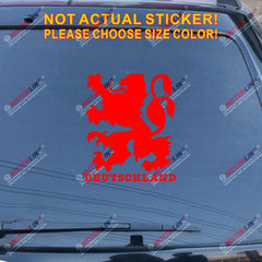 Deutschland German Lion Crest Germany Decal Sticker Car Vinyl pick size color