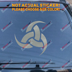 Triple Horn of Odin Decal Sticker Norse Viking Car Vinyl pick size color