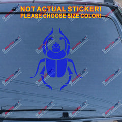 Scarab Beetle Egypt Decal Sticker Car Vinyl pick size color no bkgrd b