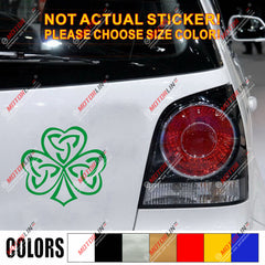 Irish Ireland Shamrock Celtic Knot Decal Sticker Car Vinyl pick size color