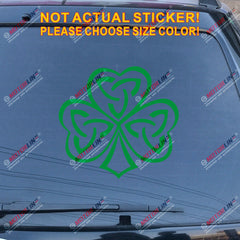 Irish Ireland Shamrock Celtic Knot Decal Sticker Car Vinyl pick size color