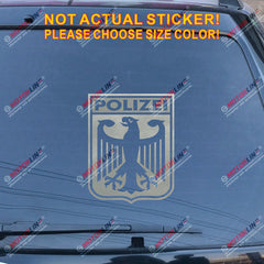 Germany Polizei Coat of arms German Eagle Decal Sticker Car Vinyl Deutschland b