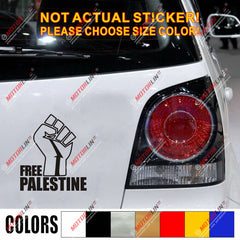 Free Palestine Fist Decal Sticker Car Vinyl no bkgrd pick size color