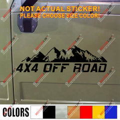 4X4 Off Road Decal Sticker Car Vinyl fit for Jeep Ford Toyota mountain Chevy c