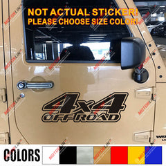 4X4 Off Road Decal Sticker Car Vinyl fit for Jeep Ford Chevrolet Toyota