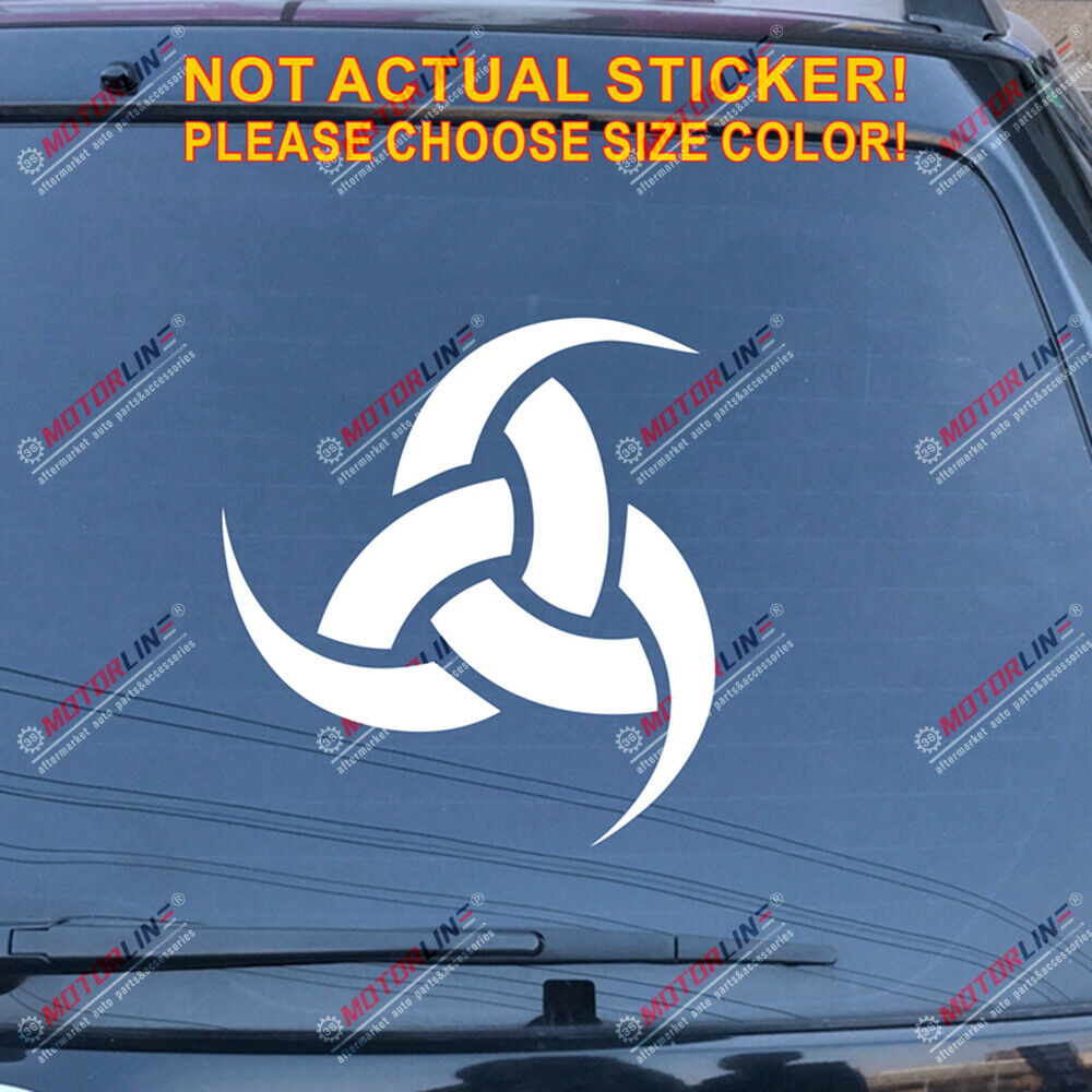 Triple Horn of Odin Decal Sticker Norse Viking Car Vinyl pick size color