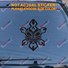 Taino Sun symbol Decal Sticker Puerto Rico Car Vinyl pick size color no bkgrd b