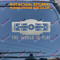 Box Boxer Flat Decal Sticker Car Vinyl Fit for Subaru BRZ Wrx Sti World Is Flat