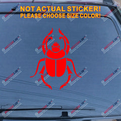 Scarab Beetle Egypt Decal Sticker Car Vinyl pick size color no bkgrd b