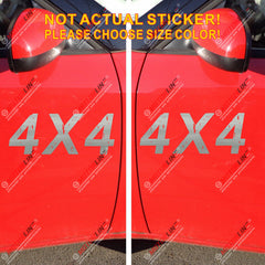 (2) 4X4 Off Road Decal Sticker Car Vinyl pick size color die cut distressed