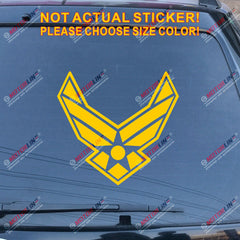 Air Force Decal Sticker Car Vinyl no bkgrd die cut style a