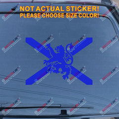 Scottish Lion Rampant Decal Sticker Scotland Saltire St Andrew Cross Car Vinyl