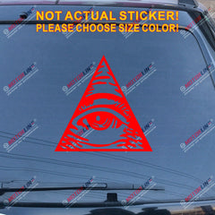 Eye Of Providence  All Seeing Eye Of God Decal Sticker Car Vinyl pick size color