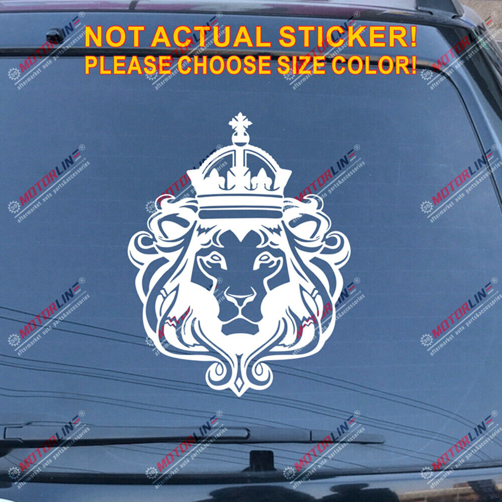 Lion of Judah Head Decal Sticker Rasta Rastafari Flag Car Vinyl Jamaica c