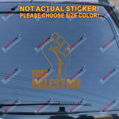 Free Palestine Fist Decal Sticker Car Vinyl no bkgrd pick size color