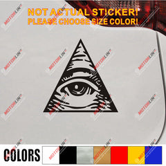 Eye Of Providence  All Seeing Eye Of God Decal Sticker Car Vinyl pick size color