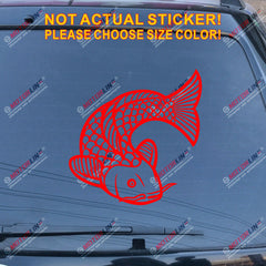 Koi Fish Decal Sticker Car Vinyl pick size color no bkgrd Japanese Chinese b