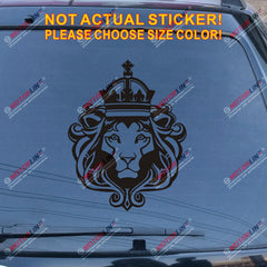 Lion of Judah Head Decal Sticker Rasta Rastafari Flag Car Vinyl Jamaica c