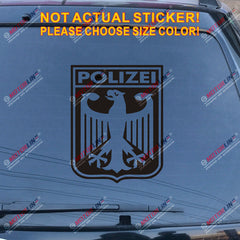 Germany Polizei Coat of arms German Eagle Decal Sticker Car Vinyl Deutschland b