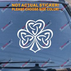 Irish Ireland Shamrock Celtic Knot Decal Sticker Car Vinyl pick size color