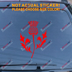 Thistle Scottish Flower Decal Sticker Scotland Car Vinyl pick size color c