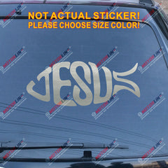 Jesus Fish Decal Sticker Car Vinyl God Jesus Christ Christian Pick color size