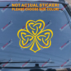 Irish Ireland Shamrock Celtic Knot Decal Sticker Car Vinyl pick size color