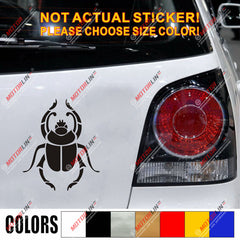 Scarab Beetle Egypt Decal Sticker Car Vinyl pick size color no bkgrd b