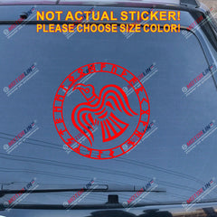 Viking Odin Raven Decal Sticker Norse Norway Norwegian Car Vinyl Runic Circle