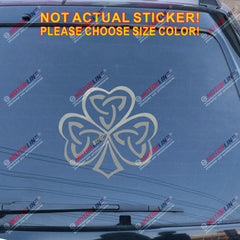 Irish Ireland Shamrock Celtic Knot Decal Sticker Car Vinyl pick size color