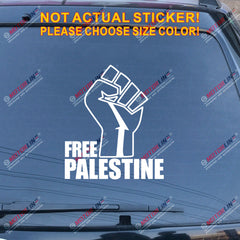 Free Palestine Fist Decal Sticker Car Vinyl no bkgrd pick size color