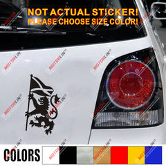 Scottish Lion Rampant with Flag Scotland Decal Sticker Car Vinyl pick size color