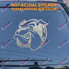 British Bulldog Head English Decal Sticker Car Vinyl pick size color no bkgrd c