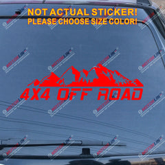 4X4 Off Road Decal Sticker Car Vinyl fit for Jeep Ford Toyota mountain Chevy c