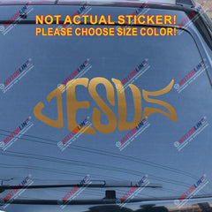 Jesus Fish Decal Sticker Car Vinyl God Jesus Christ Christian Pick color size