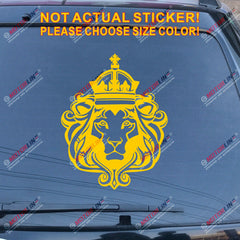 Lion of Judah Head Decal Sticker Rasta Rastafari Flag Car Vinyl Jamaica c