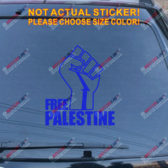 Free Palestine Fist Decal Sticker Car Vinyl no bkgrd pick size color