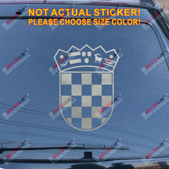 Coat of arms of Croatia Republic Decal Sticker Car Vinyl die cut pick size color