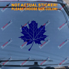 Maple Leaf Decal Sticker Canada Canadian Car Vinyl pick size color no bkgrd c