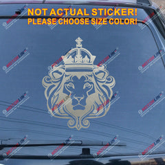 Lion of Judah Head Decal Sticker Rasta Rastafari Flag Car Vinyl Jamaica c