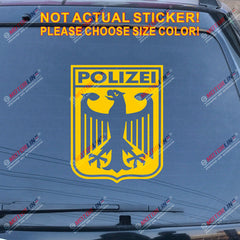 Germany Polizei Coat of arms German Eagle Decal Sticker Car Vinyl Deutschland b