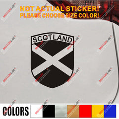 Scotland Flag Saltire Decal Sticker Scottish Car Vinyl Shield pick size color b