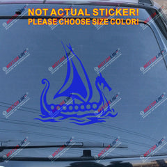 Dragon Head Viking Ship Decal Sticker Car Vinyl Norse Odin Nord pick size a