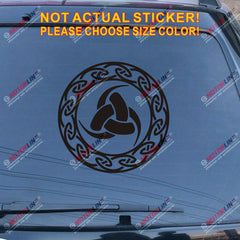 Triple Horn of Odin Decal Sticker Celtic Knot Norse Viking Car Vinyl pick size b