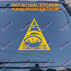 Eye Of Providence  All Seeing Eye Of God Decal Sticker Car Vinyl pick size color