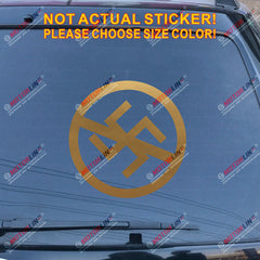 Anti Nazi No Racism Decal Sticker Iron Car Vinyl pick size color no bkg