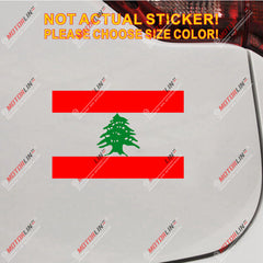 Lebanon Flag Cedar Decal Sticker Car Vinyl pick size no bkgrd die cut