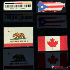 Flag of California Cali Republic Decal Sticker Car Vinyl Reflective Glossy